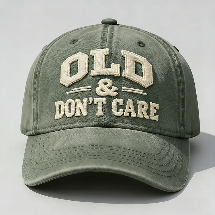 🧢2026 New Year Hot Sale 49% OFF 🔥Vintage DistressedOLD & DON’T CARECap