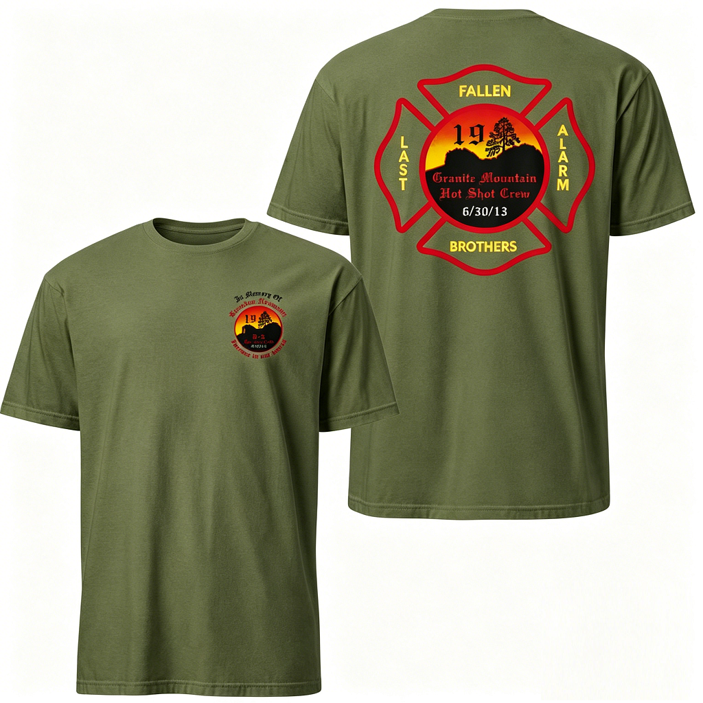 ✝️Granite Mountain 19 Memorial Tee | Wildland Firefighter Tribute Shirt