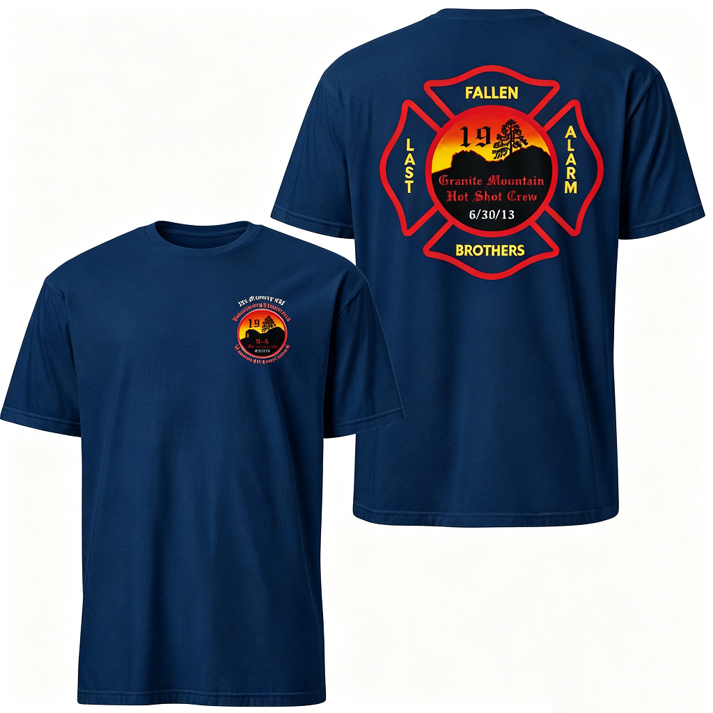 ✝️Granite Mountain 19 Memorial Tee | Wildland Firefighter Tribute Shirt