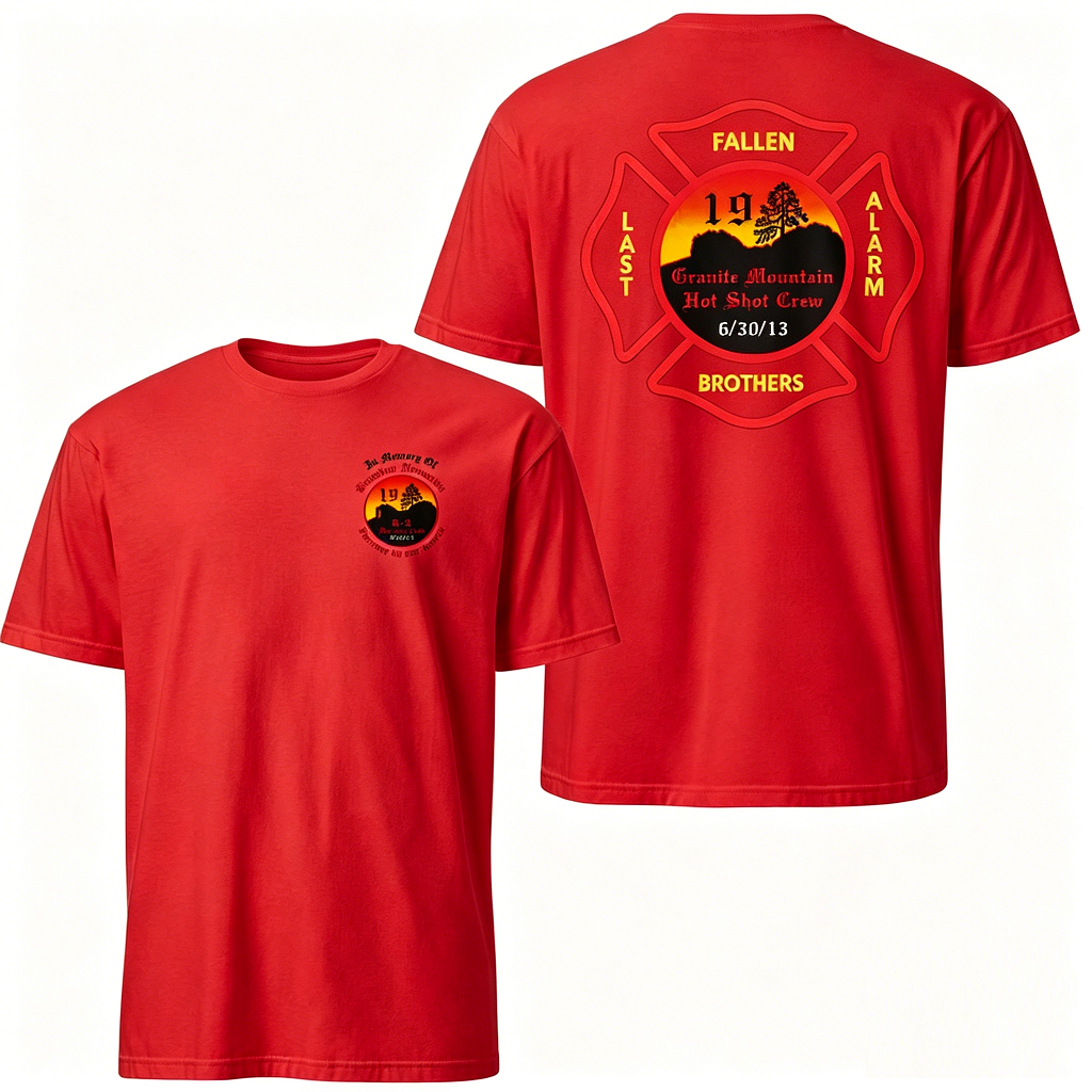 ✝️Granite Mountain 19 Memorial Tee | Wildland Firefighter Tribute Shirt