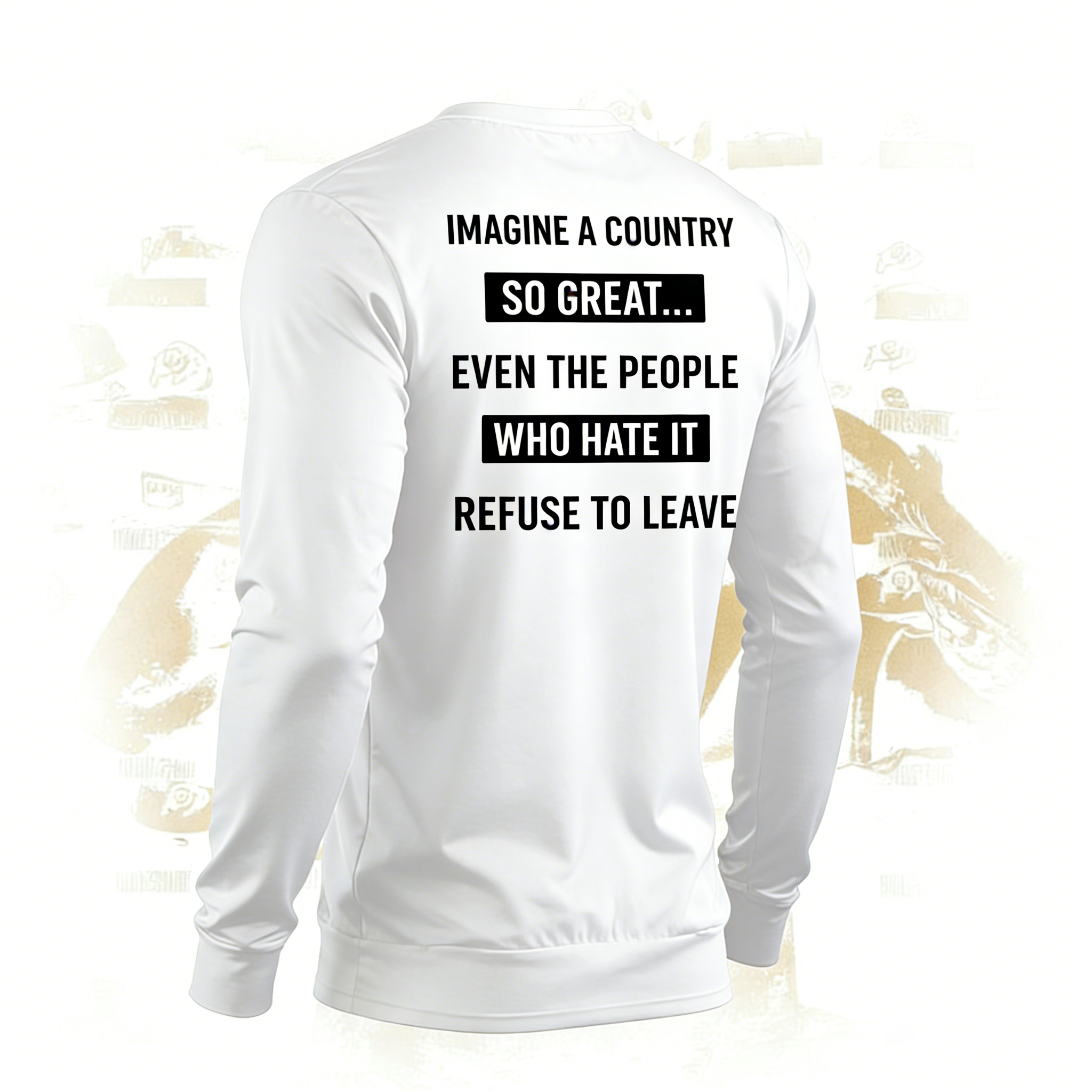 Imagine A Country So Great Even The People Who Hate It T-shirt/Sweatshirt/Hoodie
