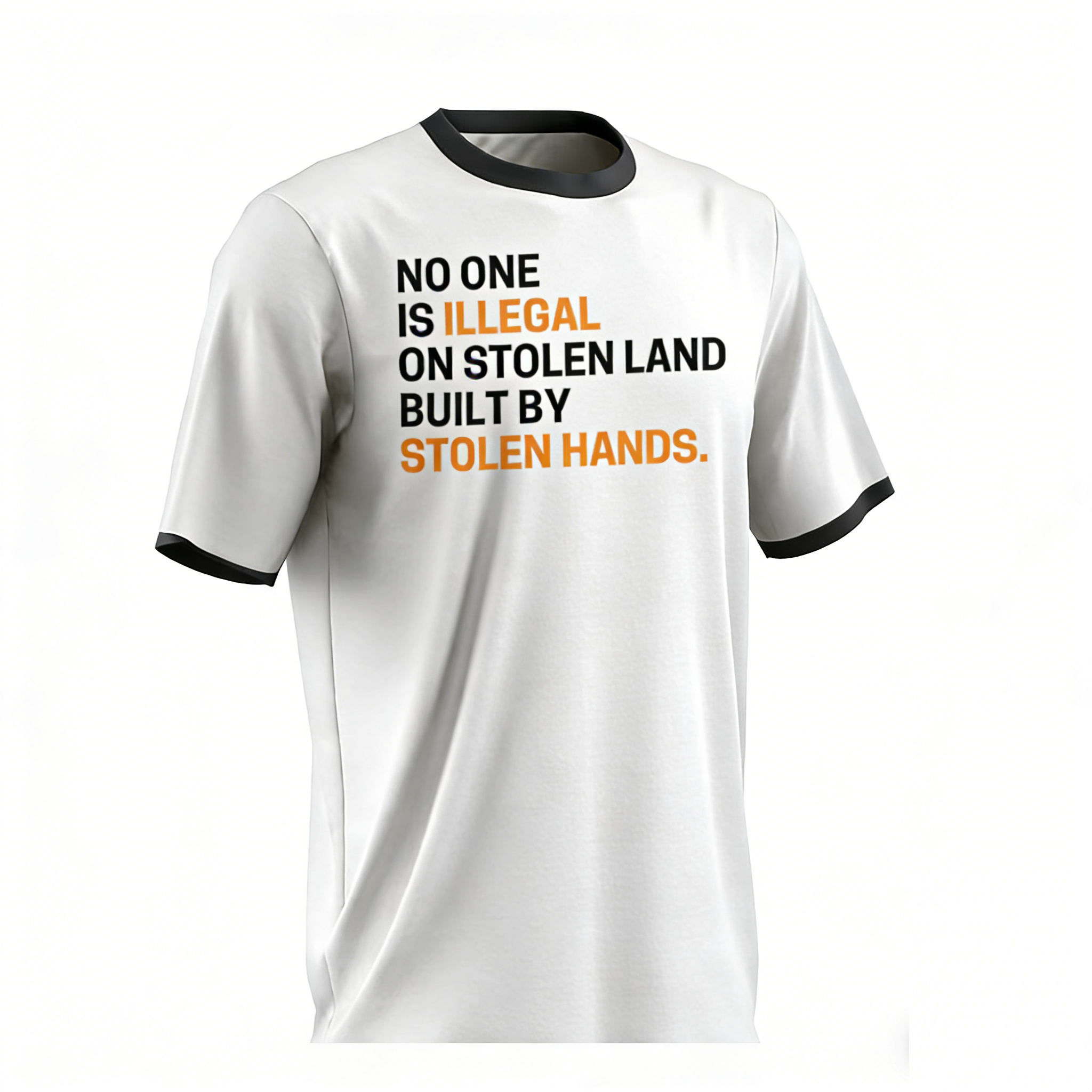 No one is Illegal on stolen land built by Stolen hands Unisex T-shirt/Hoodie