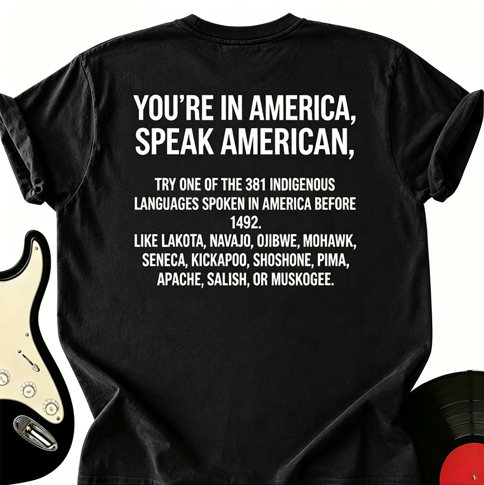 You’re In America Speak American Try One Of The 381 Indigenous T-Shirt