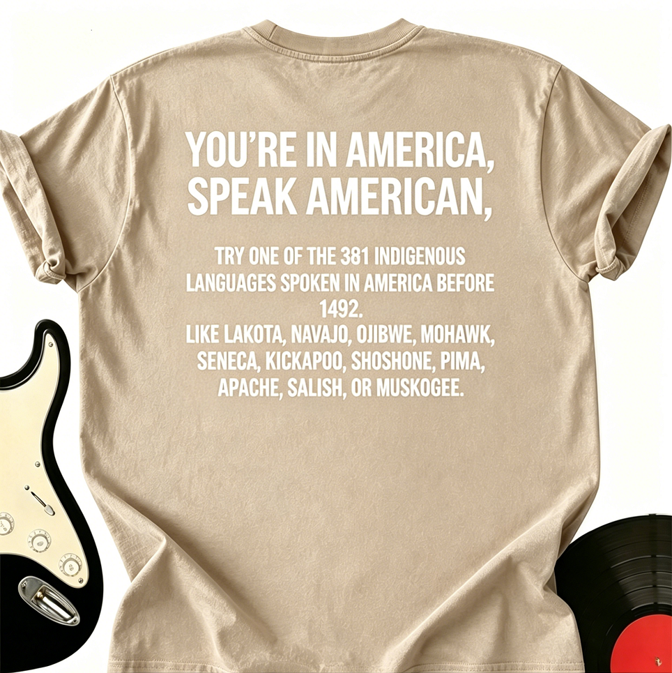 You’re In America Speak American Try One Of The 381 Indigenous T-Shirt