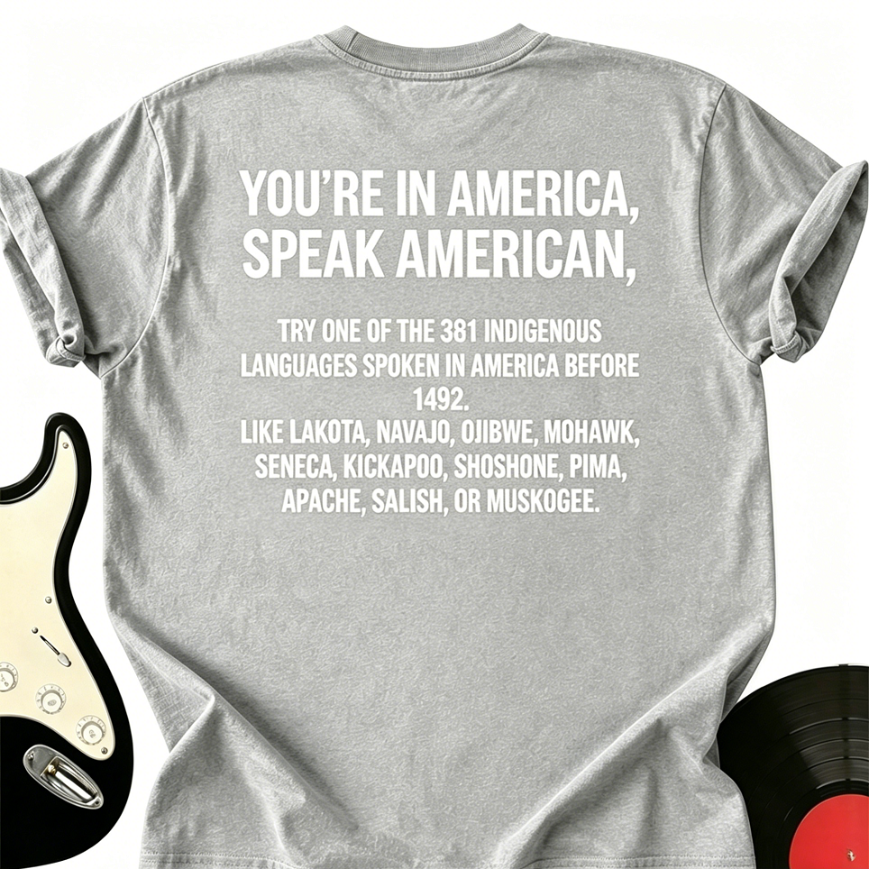 You’re In America Speak American Try One Of The 381 Indigenous T-Shirt