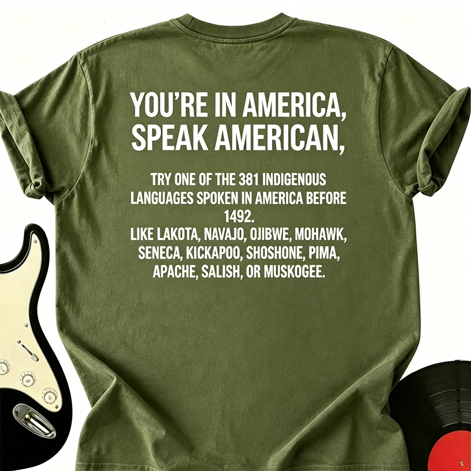 You’re In America Speak American Try One Of The 381 Indigenous T-Shirt