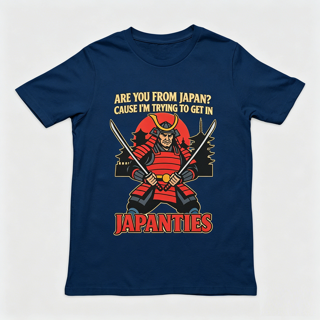 "Are You From Japan" Funny Sarcastic Samurai Graphic Tee