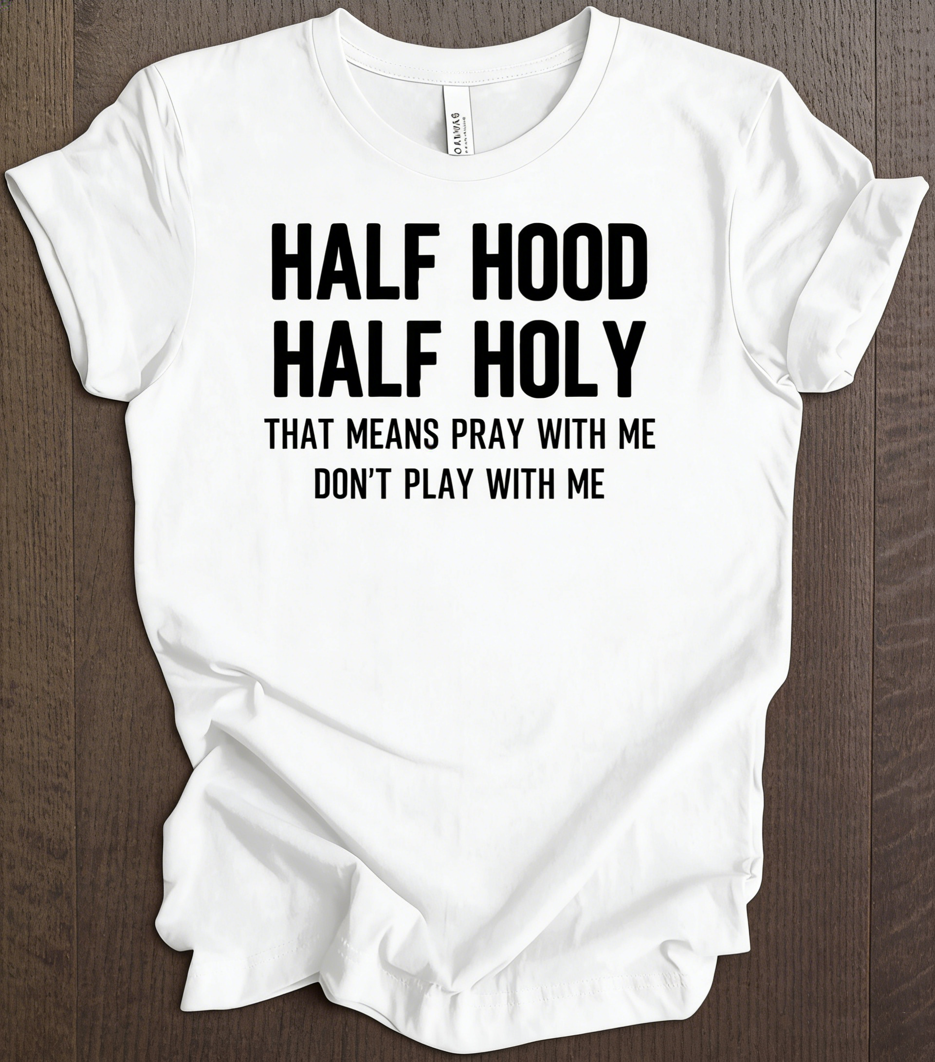 Half Hood Half Holy T-shirt Hoodie