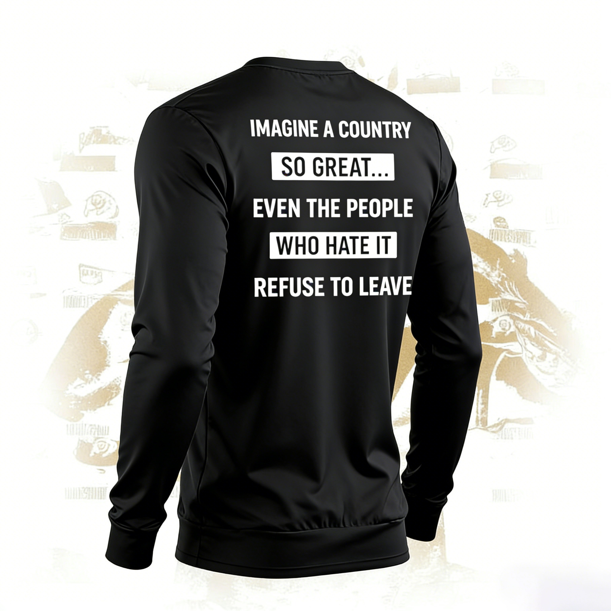 Imagine A Country So Great Even The People Who Hate It T-shirt/Sweatshirt/Hoodie