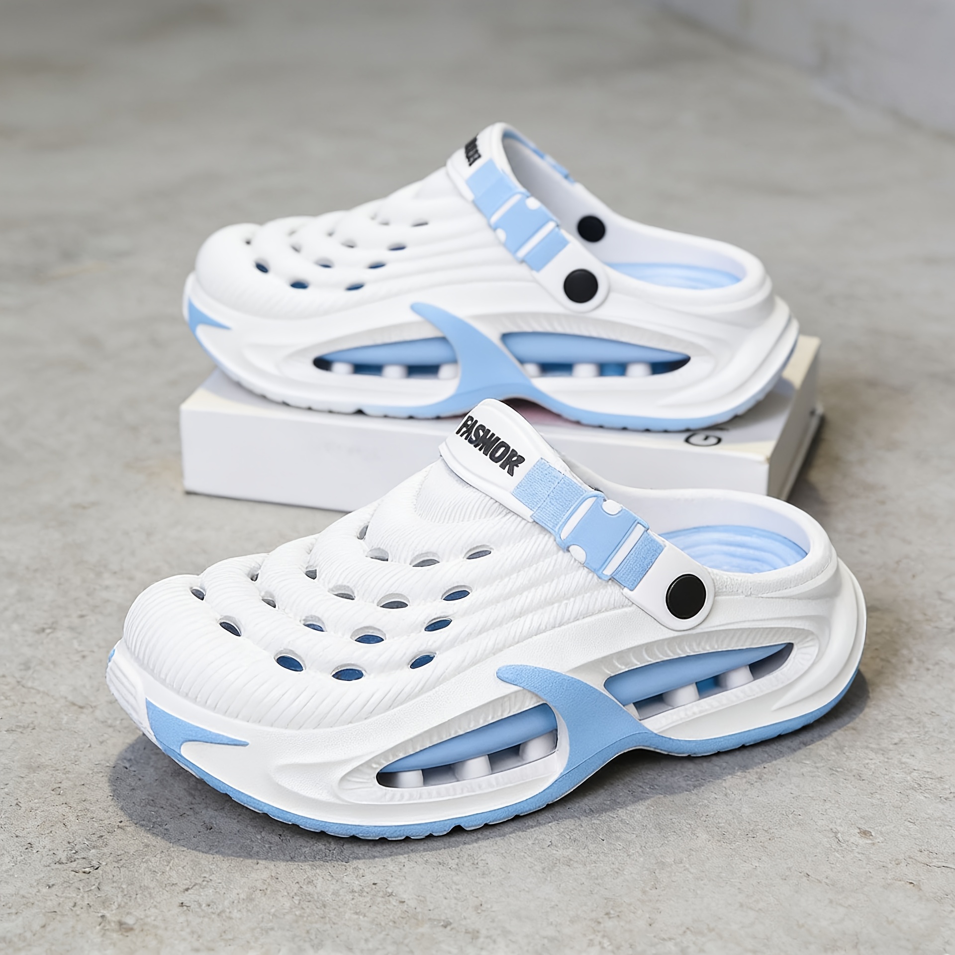 Non-Slip Thick Sole Hollow Breathable Cloud Cushion Slides