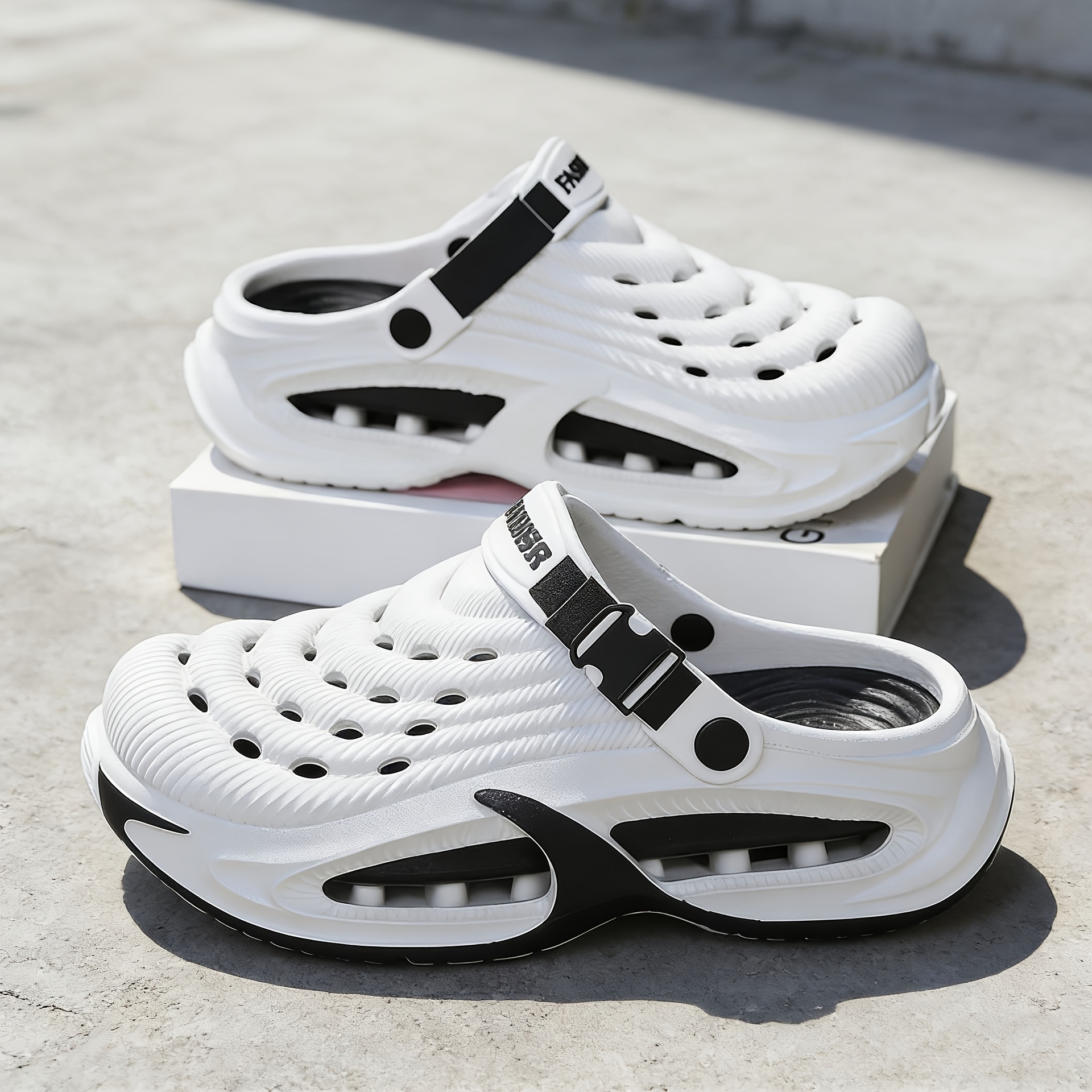 Non-Slip Thick Sole Hollow Breathable Cloud Cushion Slides