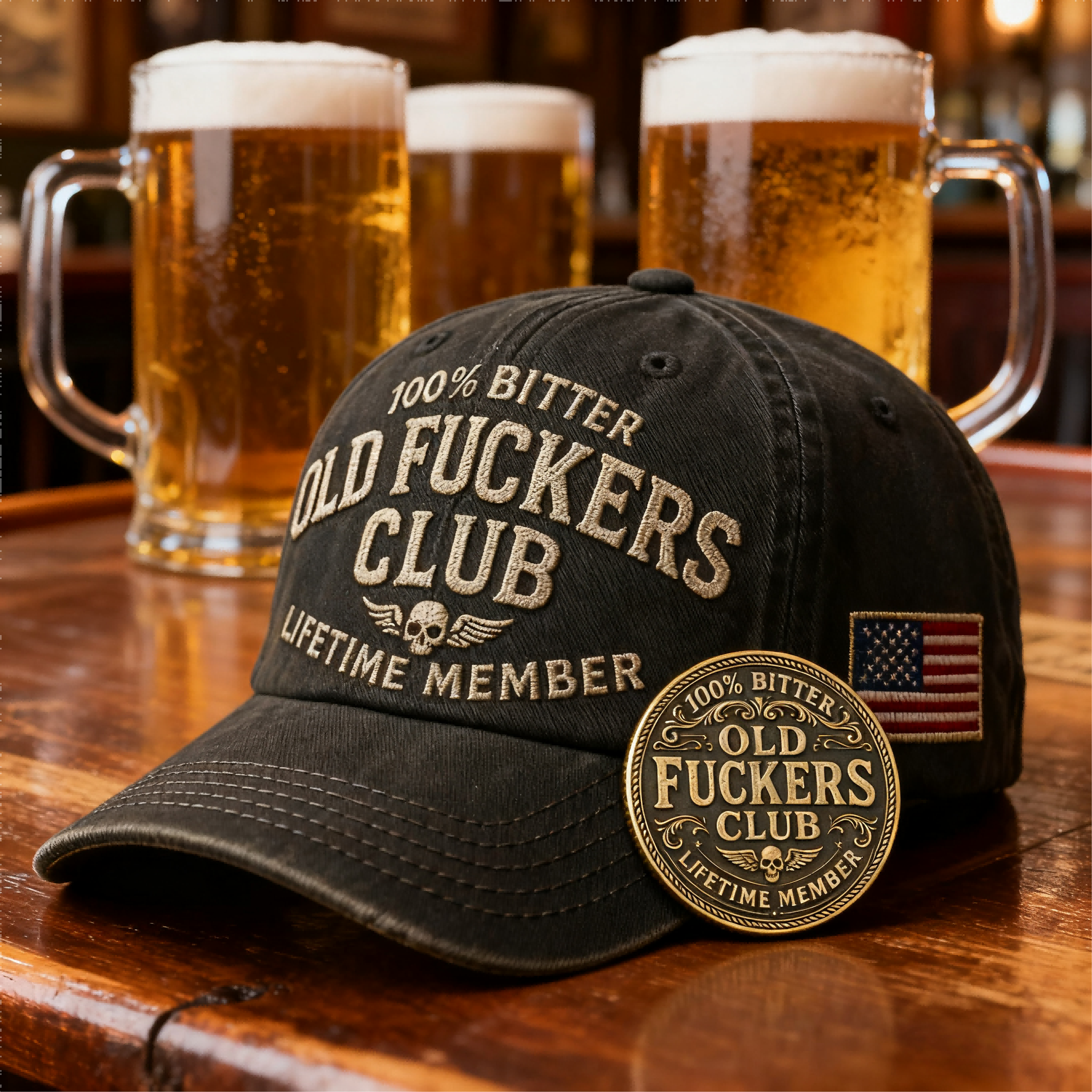 🏆Flash Sale 60% OFF - 🍺 “Old F*ckers Club” Collector’s Edition Set** 🤘🇺🇸