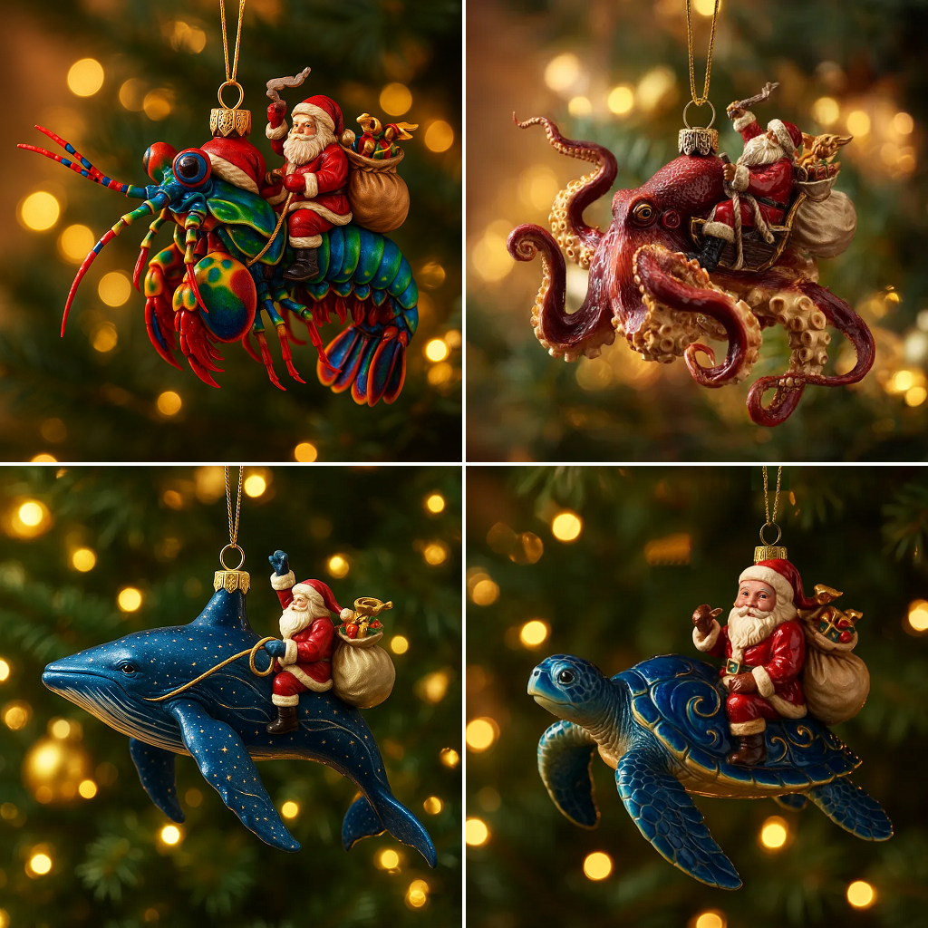 Santa’s Ocean Odyssey Ornament Collection