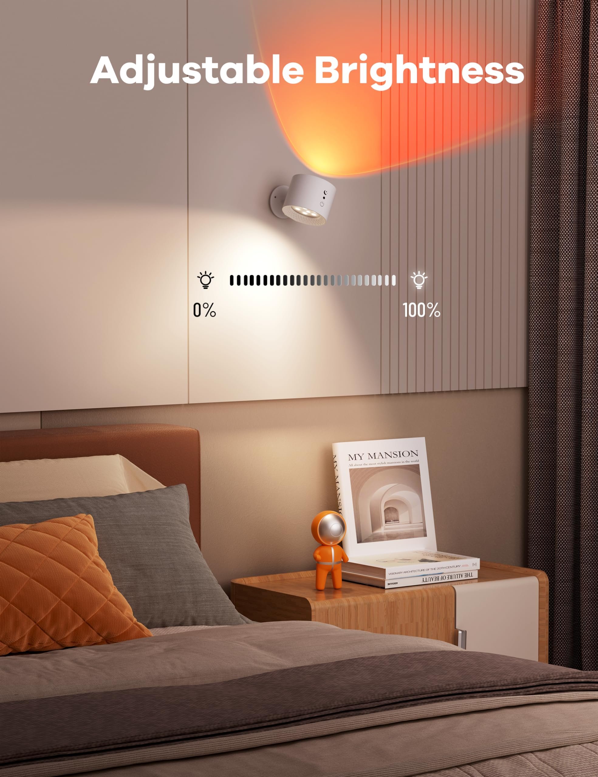 Wiring-Free LED Magnetic Wall Light