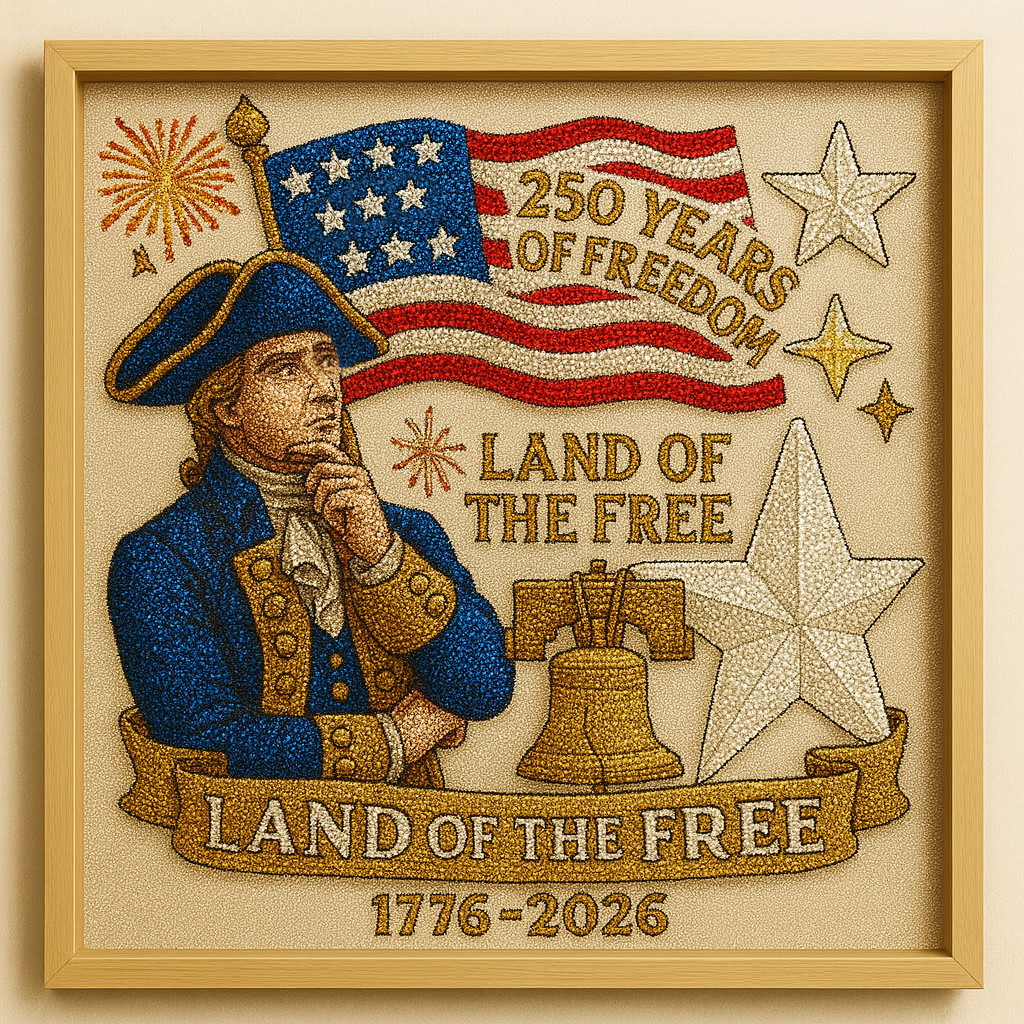 DIY Diamond Painting – Celebrating 250 Years of American Freedom (1776–2026)