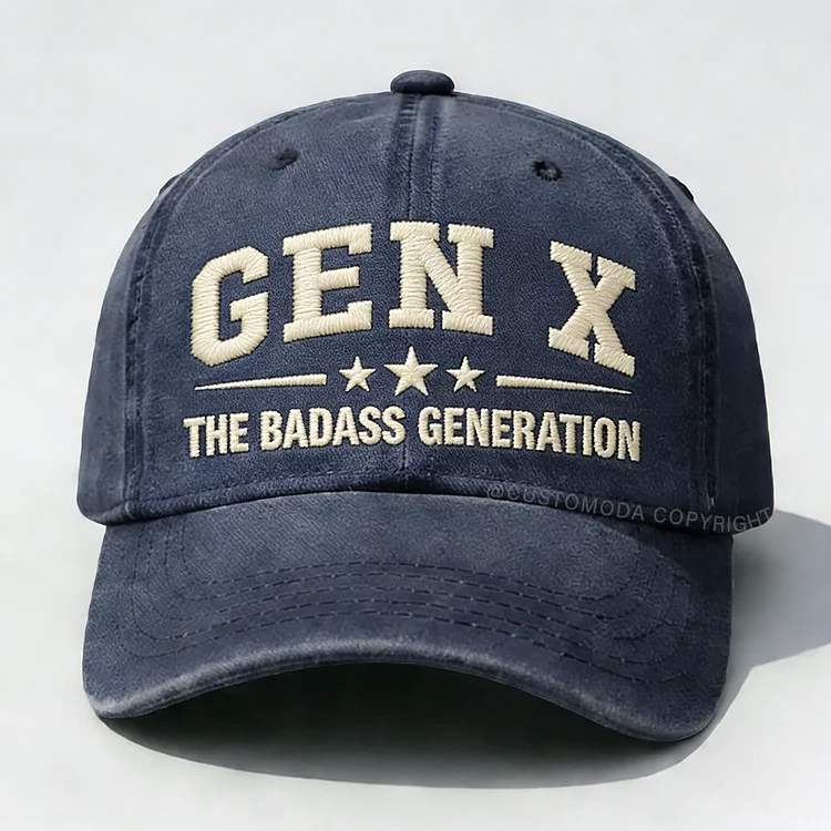 Gen X The Badass Generation Embroidery Cap