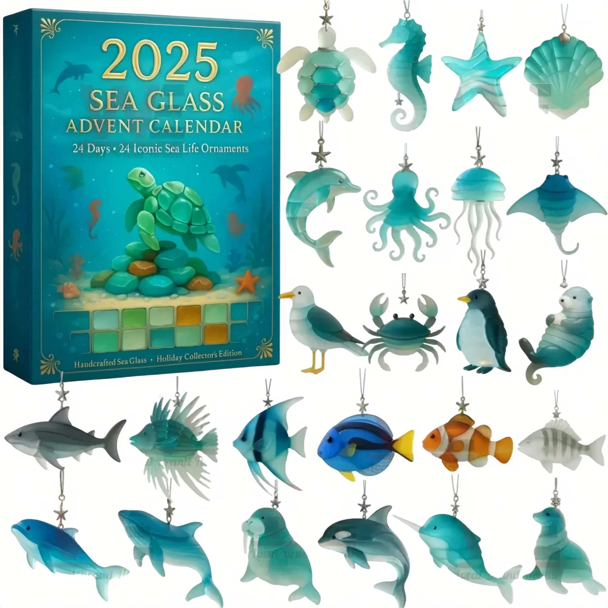 2025 Sea Glass Marine Life Advent Calendar