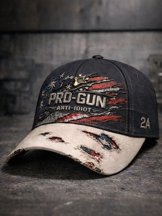 Pro Gun Anti Idiot Hat Hilarious Anti Stupidity Baseball Cap