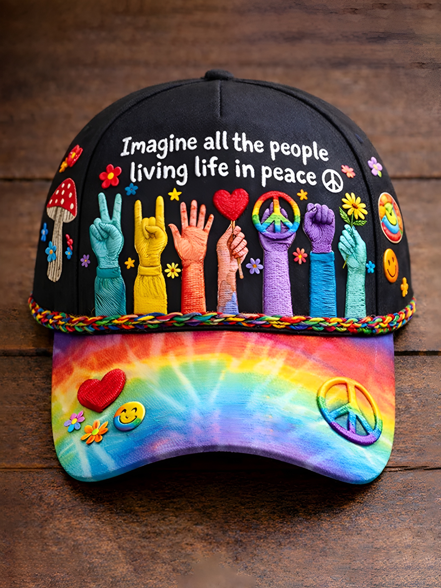🌈 Imagine Peace Collection Hat 
