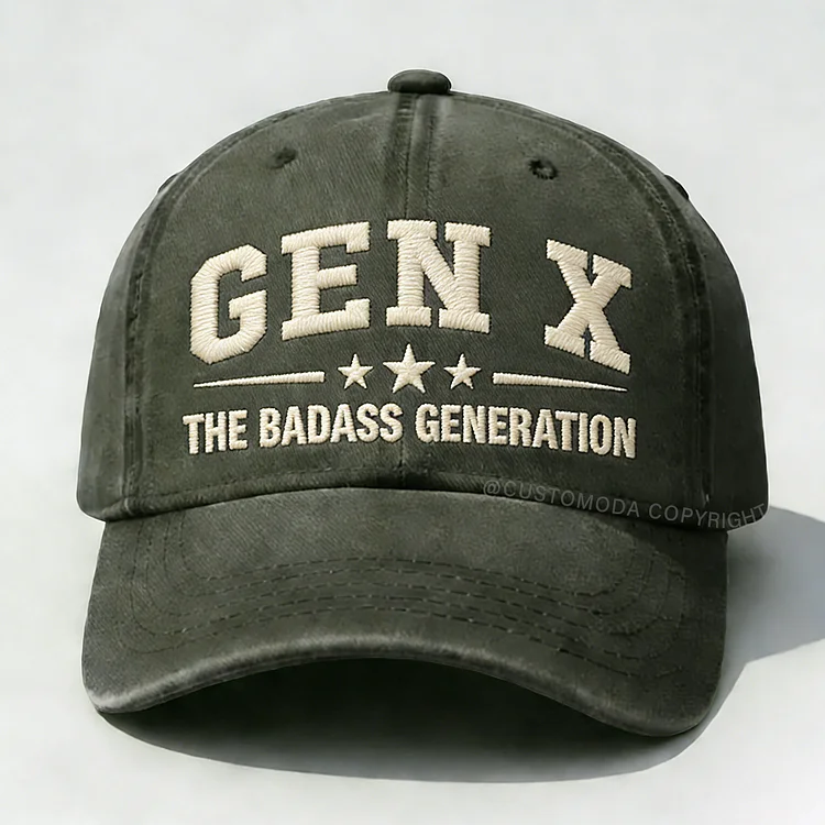 Gen X The Badass Generation Embroidery Cap