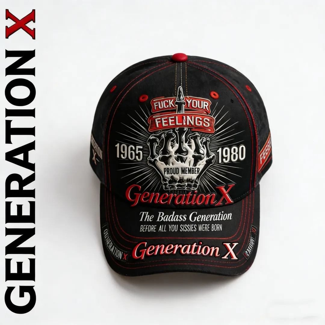 Generation X Badass Skull Baseball Cap – Proud Member Hat