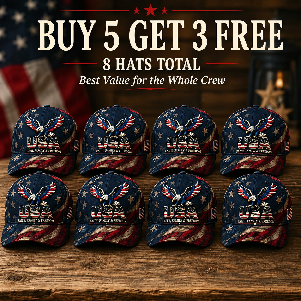 USA Faith, Family & Freedom Cap