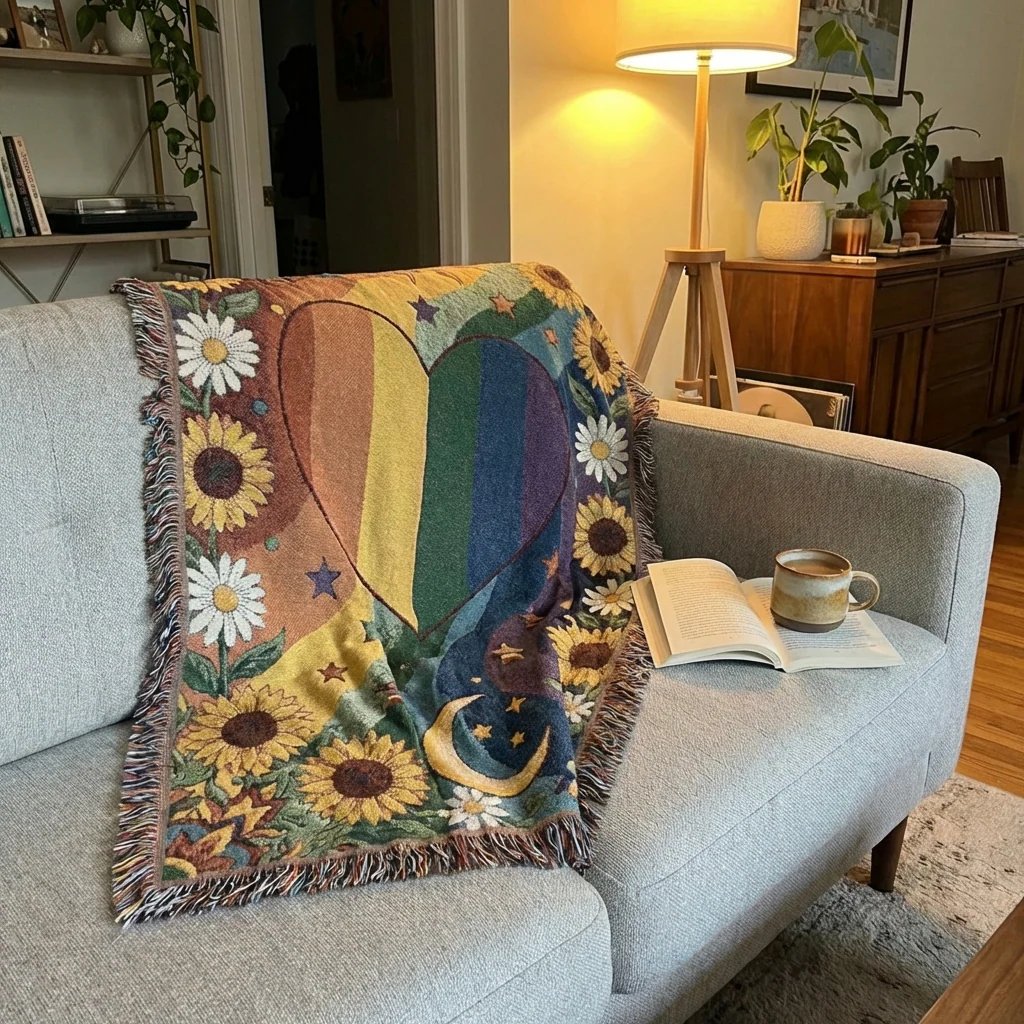 🔥LAST DAY 50% OFF-🏳️‍🌈Handmade Woven Pride Blanket | For Belonging, Visibility & Unapologetic Self-Expression