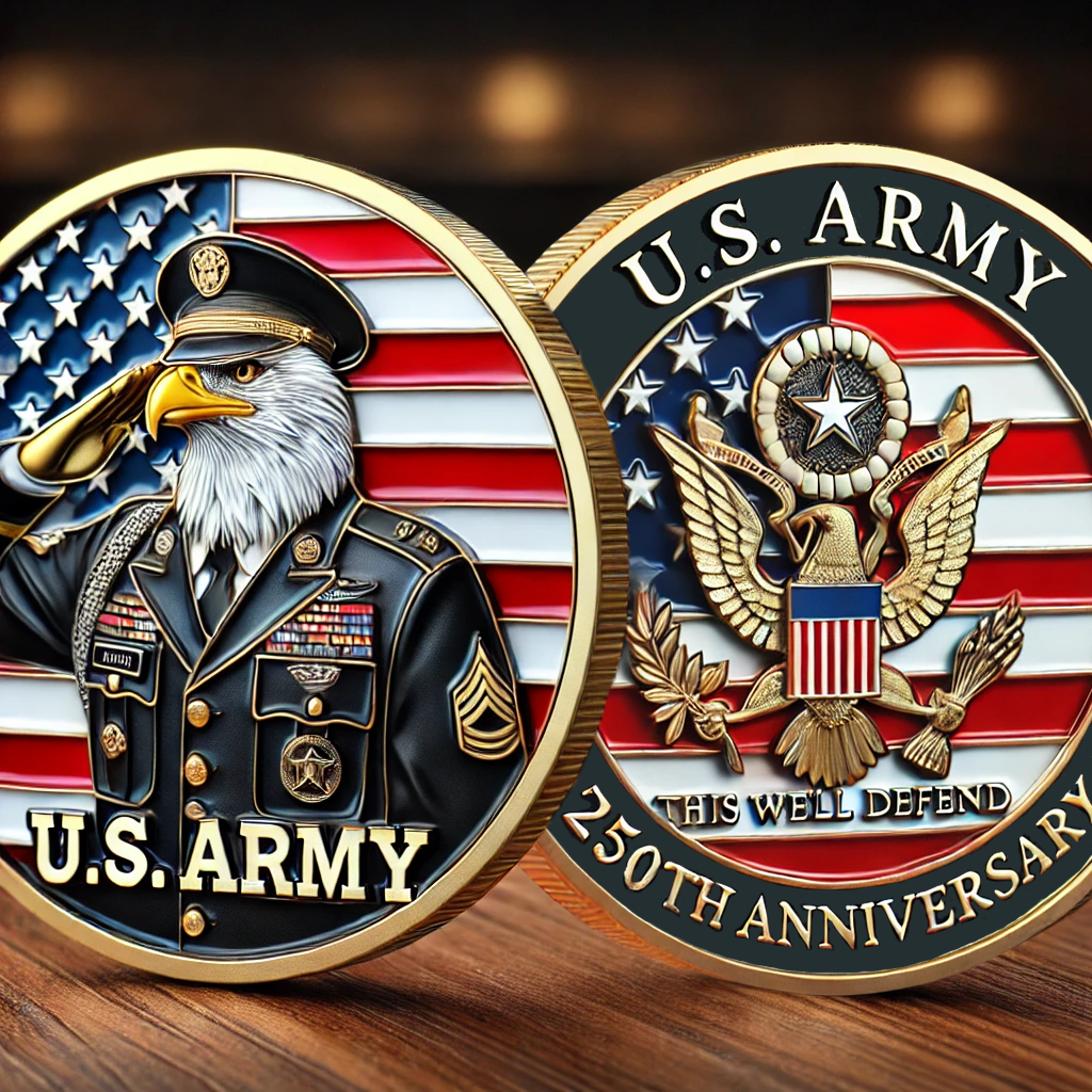 🎖️U.S  250th Anniversary Veteran's Tribute Eagle Coin