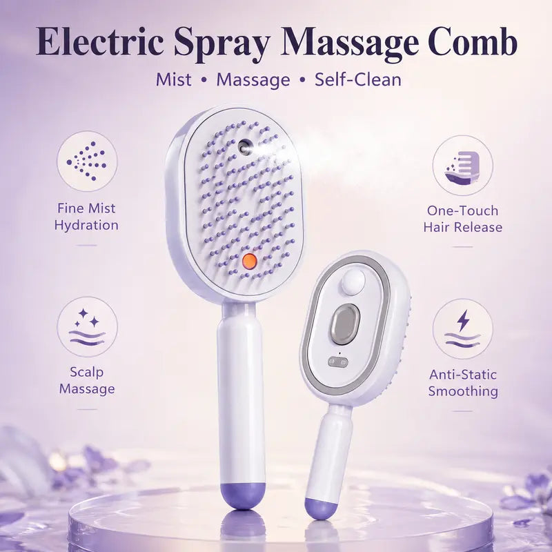 Electric Spray Air Cushion Massage Comb