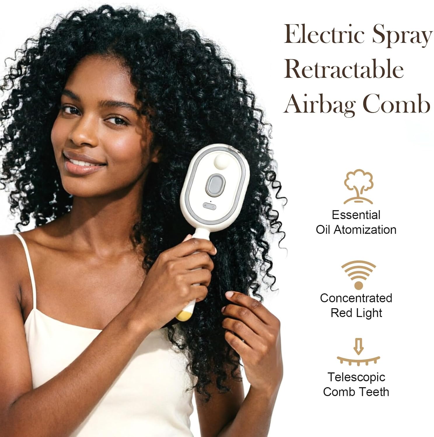 Air cushion bristles for scalp massage