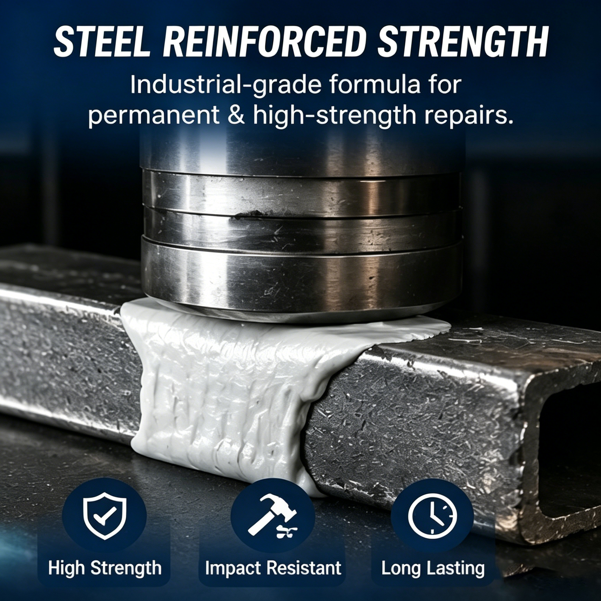 🏠Steel Reinforced Epoxy Repair Putty — Universal Glue for Metal, Wood, Plastic