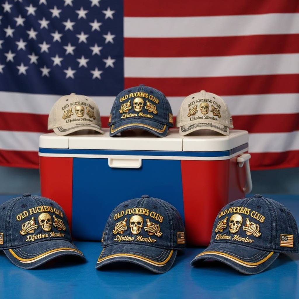 Old Club Lifetime Member Print Casual Hat