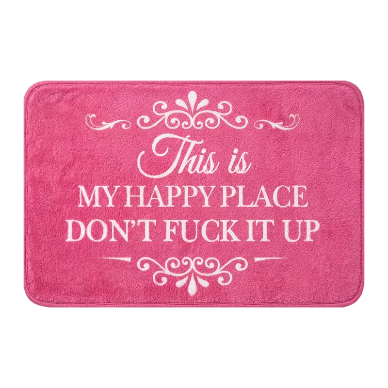 This Is My Happy Place—Don't Mess It Up Fun & Soft Indoor Floor Mat