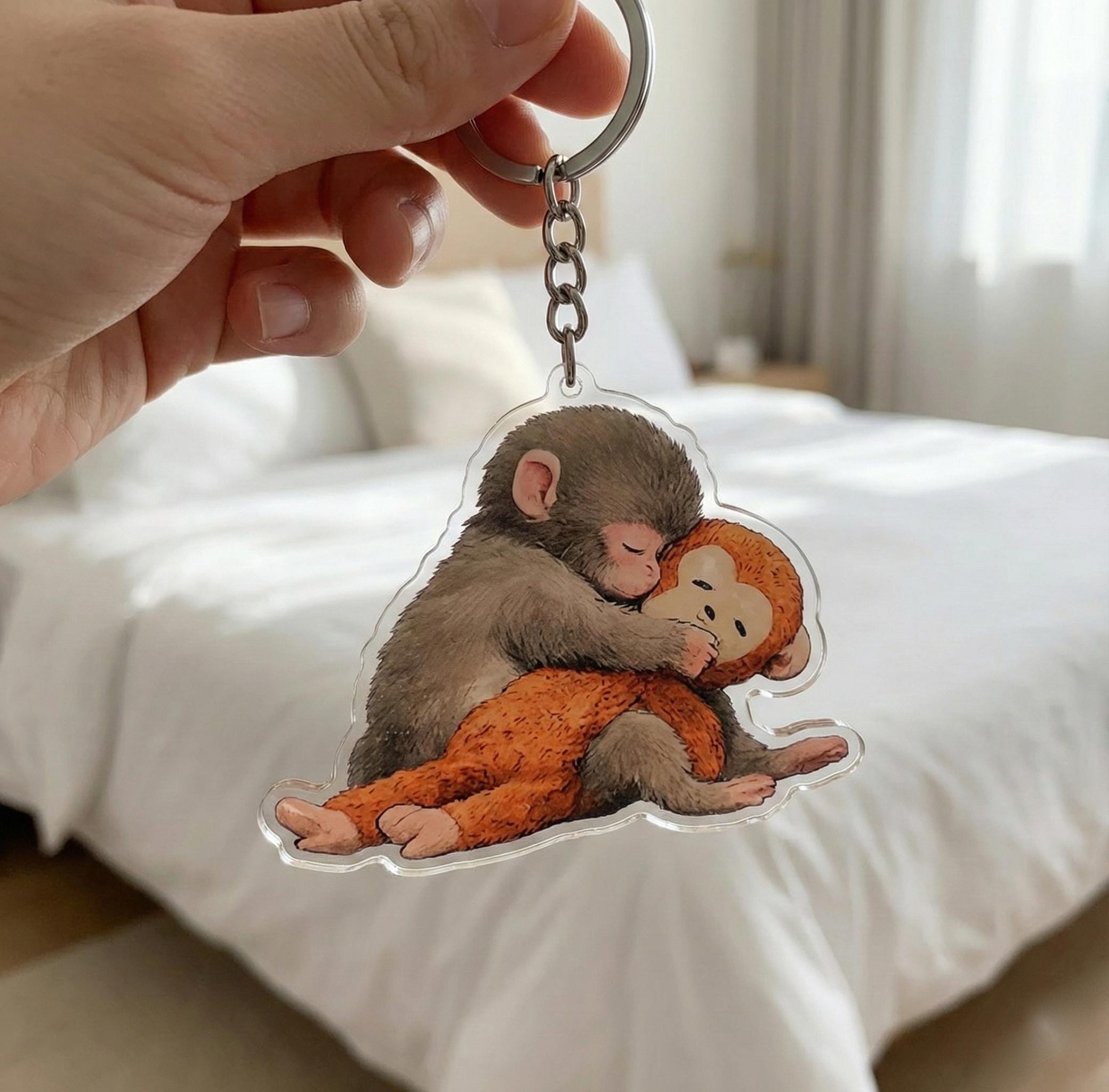 🔥Viral Punch Monkey Acrylic Keychain