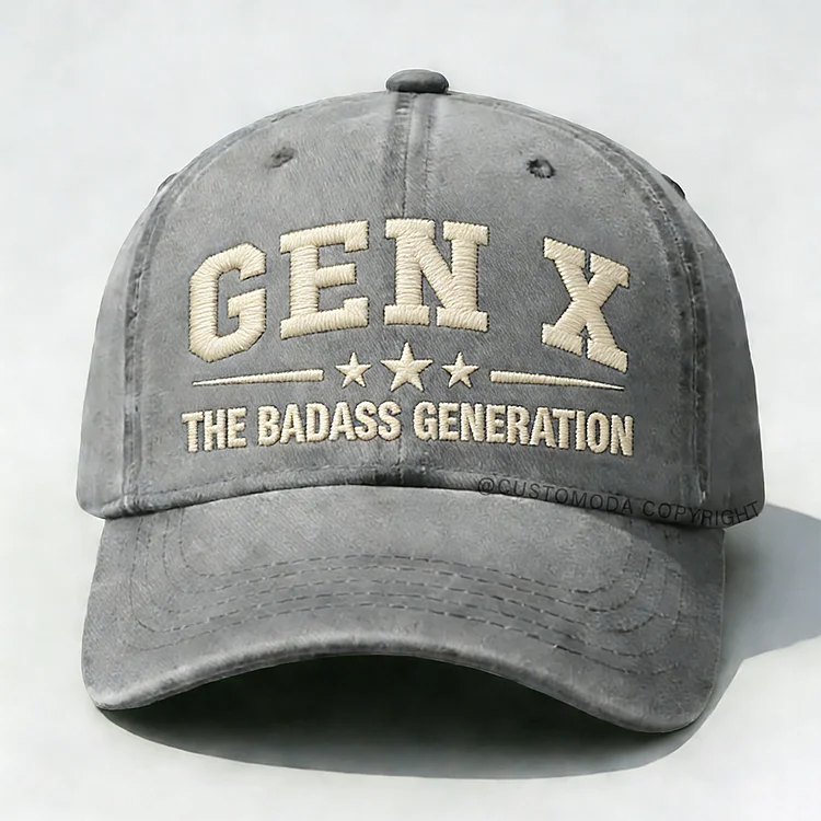Gen X The Badass Generation Embroidery Cap