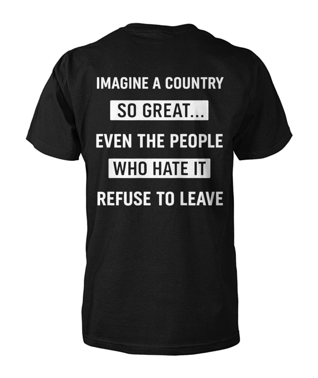 Imagine A Country So Great Even The People Who Hate It T-shirt/Sweatshirt/Hoodie