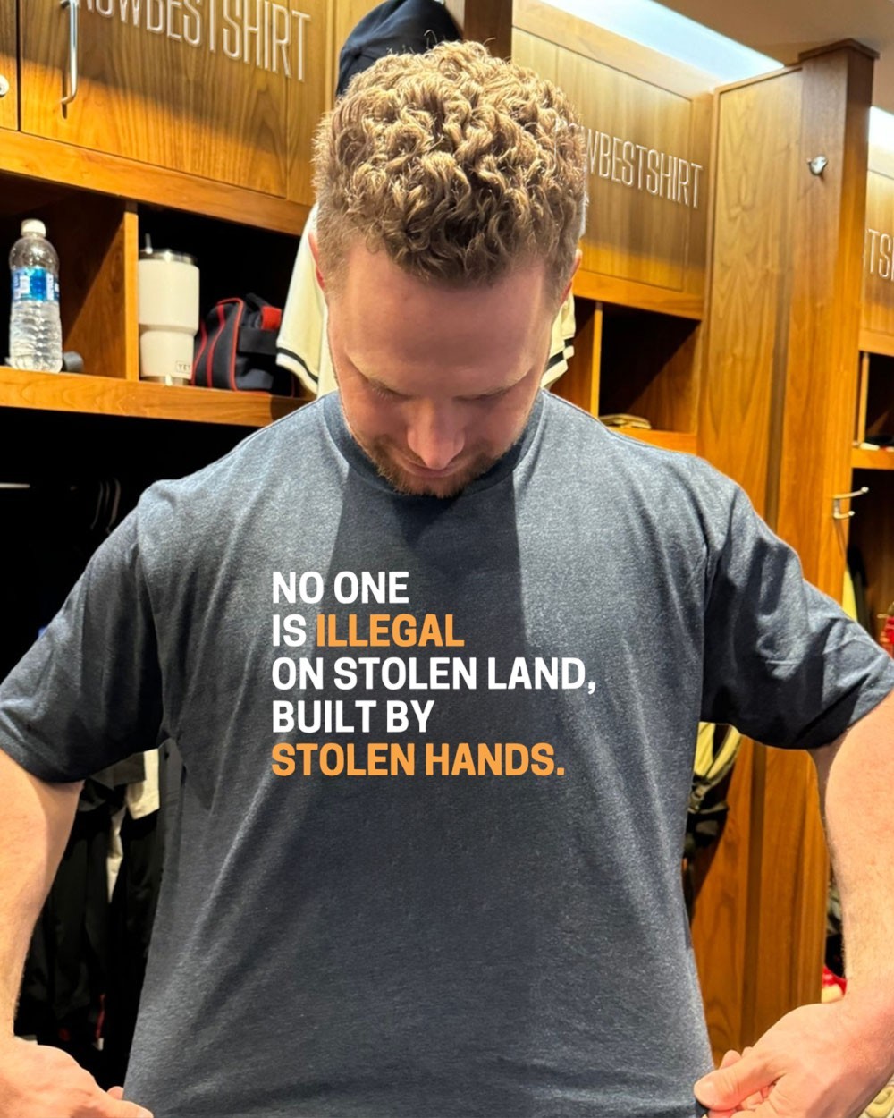 No one is Illegal on stolen land built by Stolen hands Unisex T-shirt/Hoodie