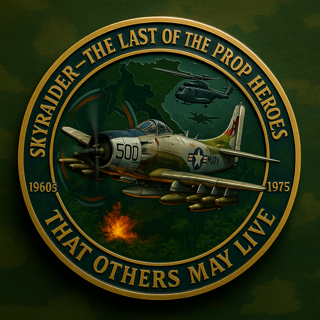 A-1 Skyraider Vietnam War “Sandy” Tribute Challenge Coin