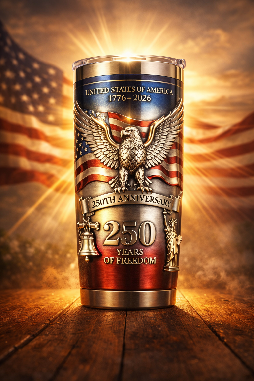 Proud Anniversary Tumbler - Personalized Gift For Patriot