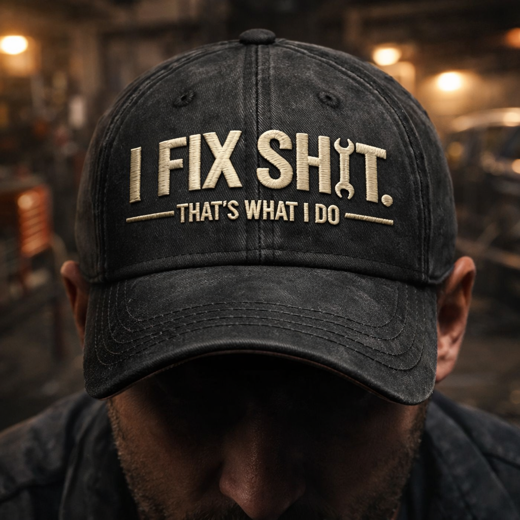 I Fix Sh*t That's What I Do Embroidery Cap