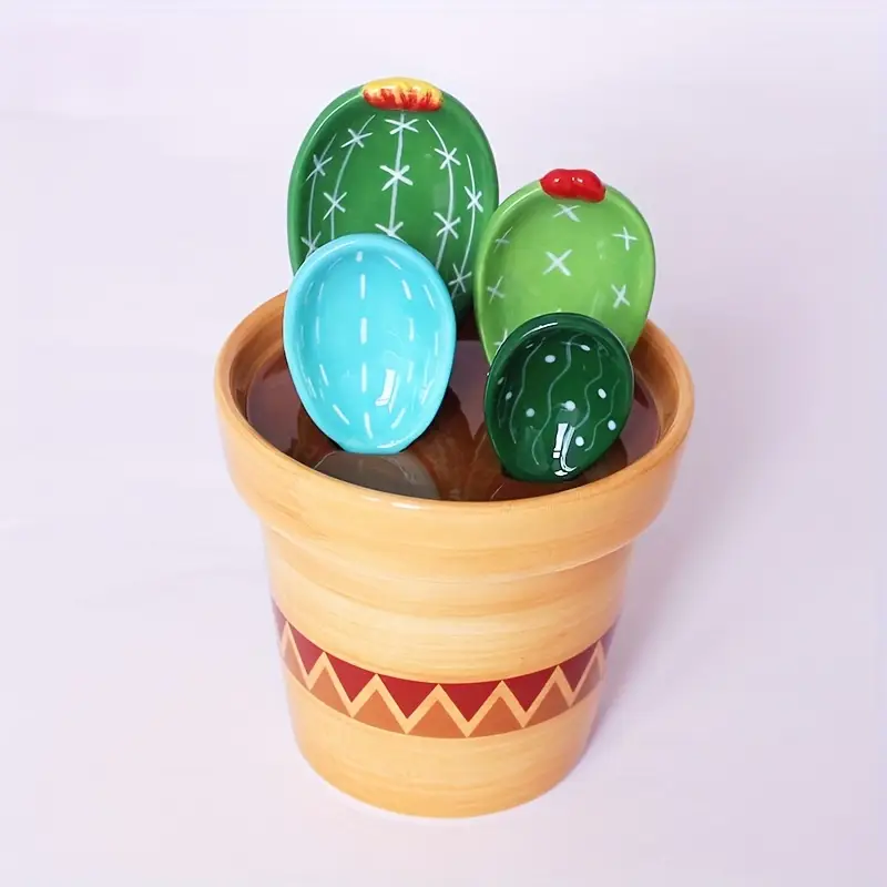 Decorative Cactus Measuring Spoon Set