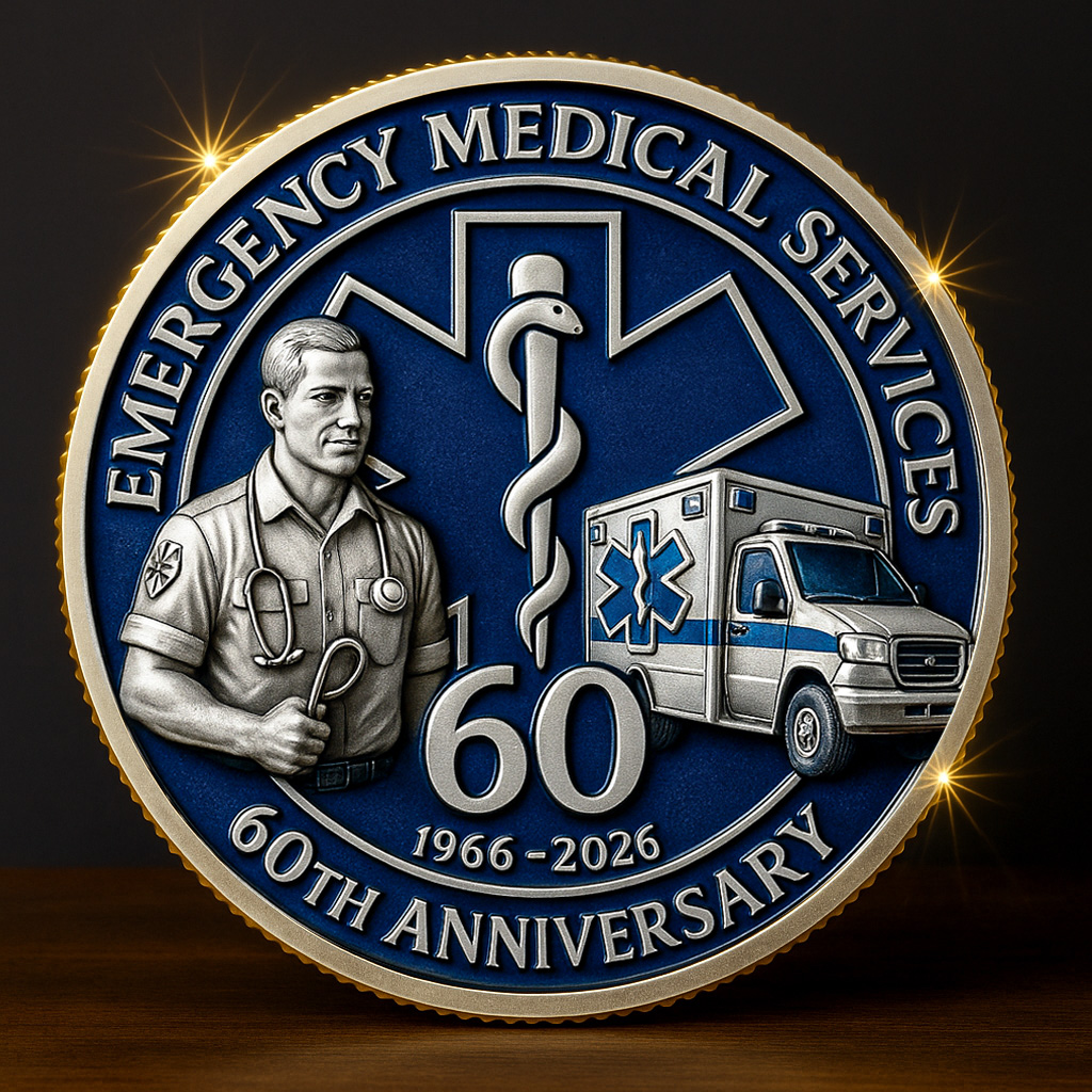 🙏60% OFF - 🩸EMS 60th Anniversary Coin
