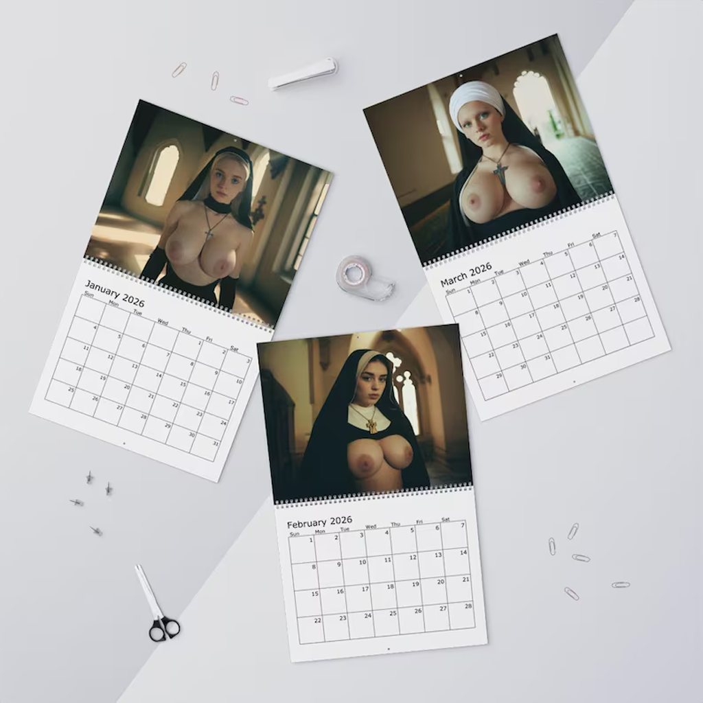 🏆Flash Sale 60% OFF - 🙏NUNS Sexy Calendar 2026
