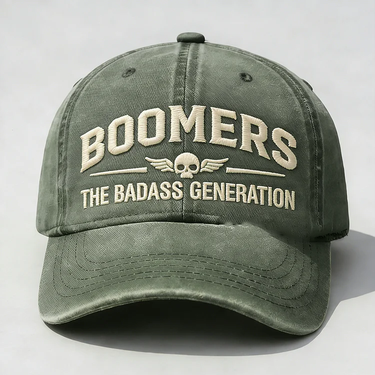 Boomers The Badass Generation Embroidery Cap