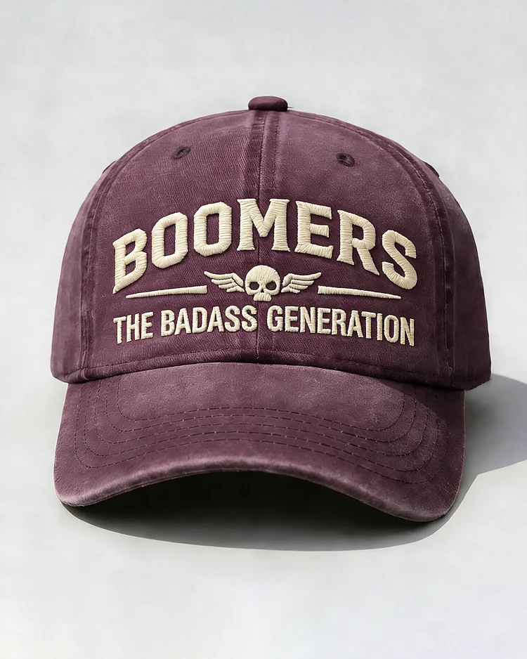 Boomers The Badass Generation Embroidery Cap