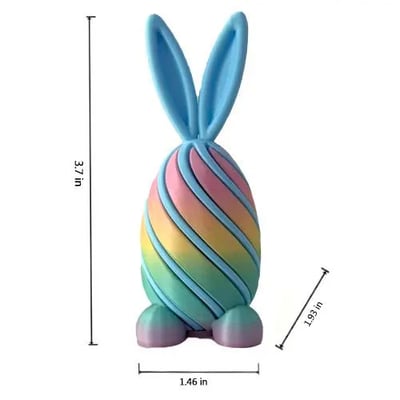 3D Easter Bunny Fidget Egg