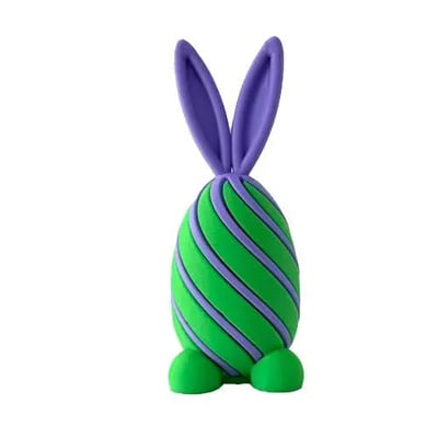 3D Easter Bunny Fidget Egg