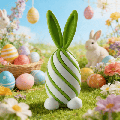 3D Easter Bunny Fidget Egg