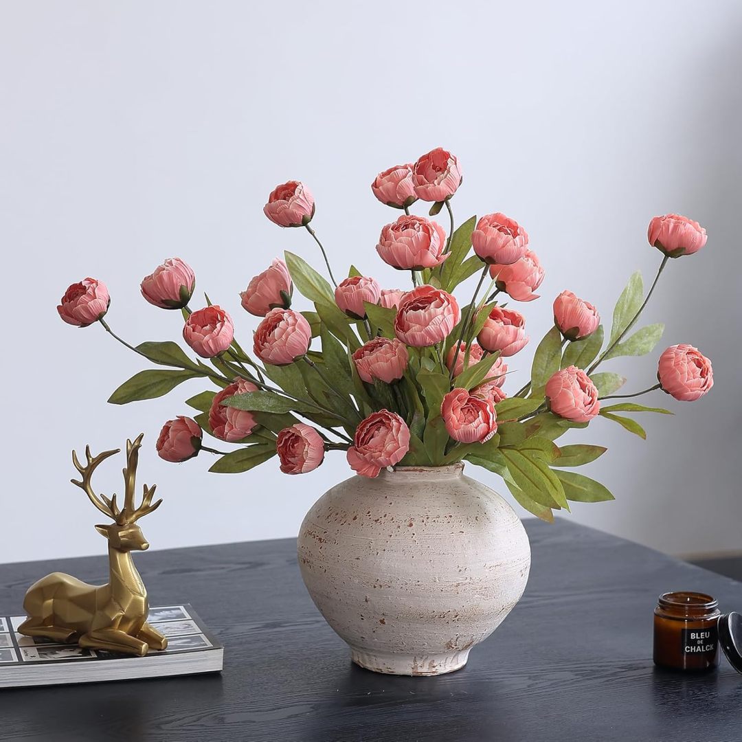 Faux Silk Peony Artificial Flowers