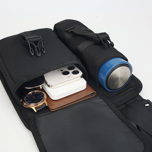 Shoulder Bags With Water Bottle Holder - Khaki